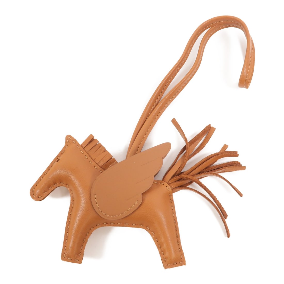 Hermes Rodeo Pegase PM leather charm gold brown (1 of 12)