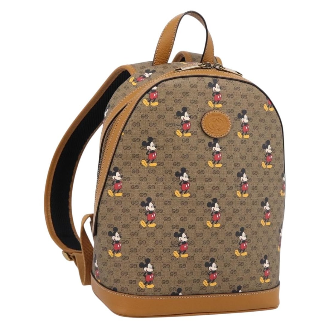 Gucci Disney 552884 Micro GG Supreme PVC Backpack Beige Gold (1 of 18)