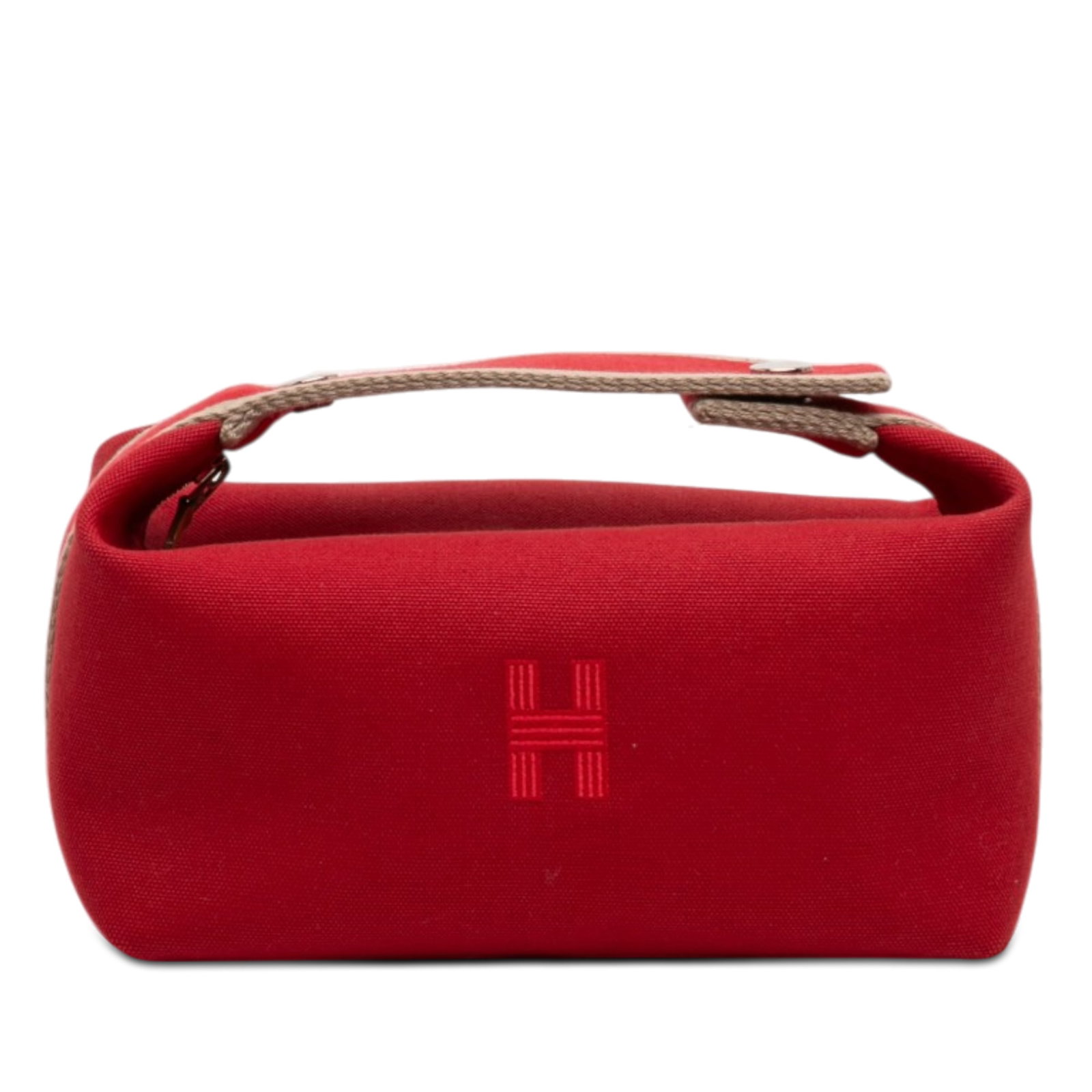Hermes Bride A Brac Small Fabric Vanity Case Red (1 of 7)