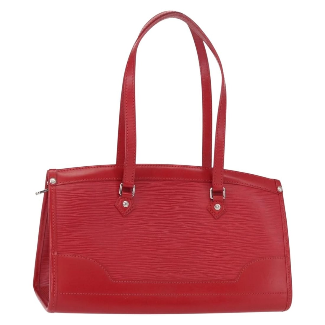 Louis Vuitton M5933E Madeleine PM Red Epi Leather Handbag: Louis Vuitton M5933E Madeleine PM Red Epi Leather Handbag Louis Vuitton Madeleine PM handbag in red Epi leather. This women's handbag is made in France and shows reasonable wear and tear consistent wi