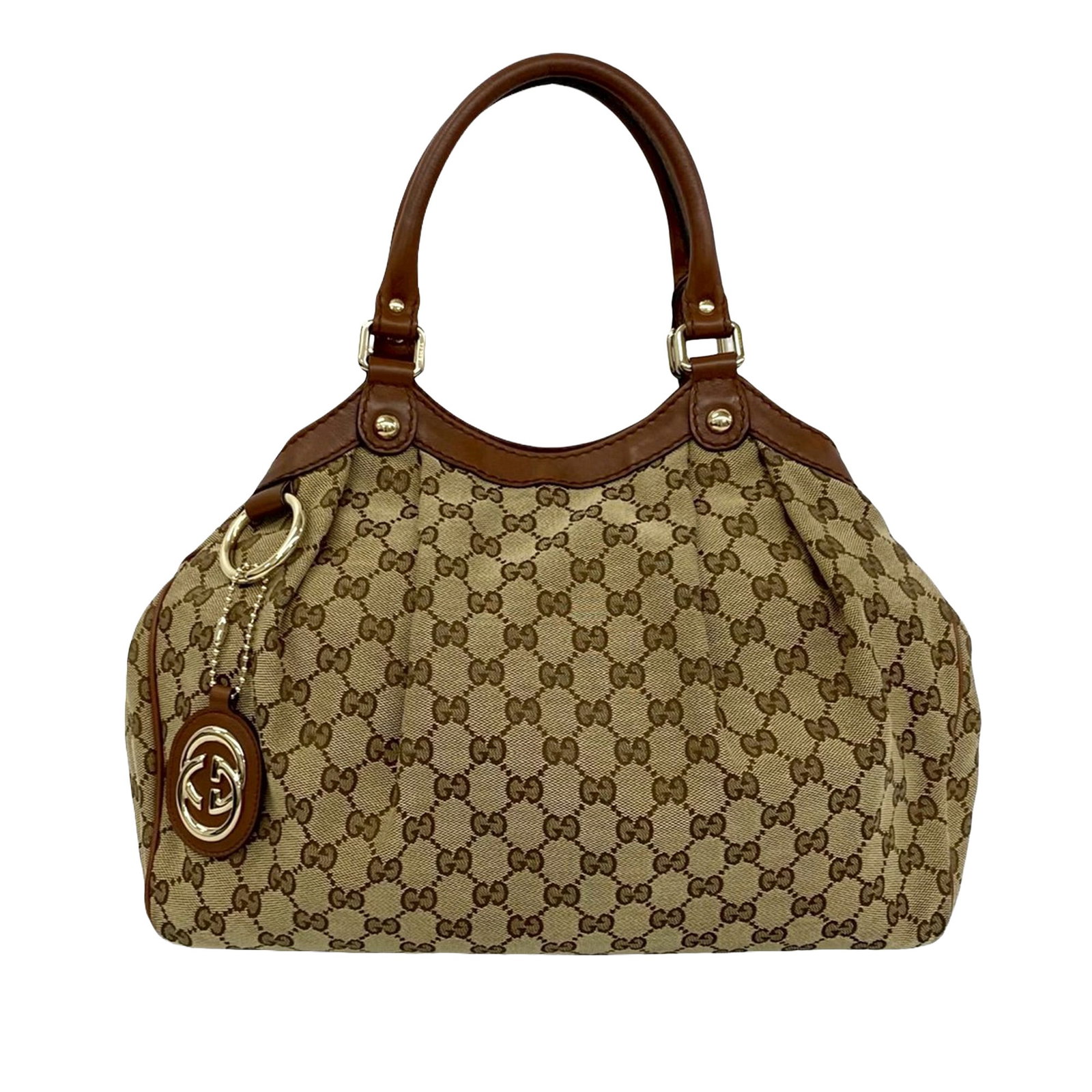 Gucci Sukey Medium Tote in GG Canvas with Leather Trim (1 of 11)