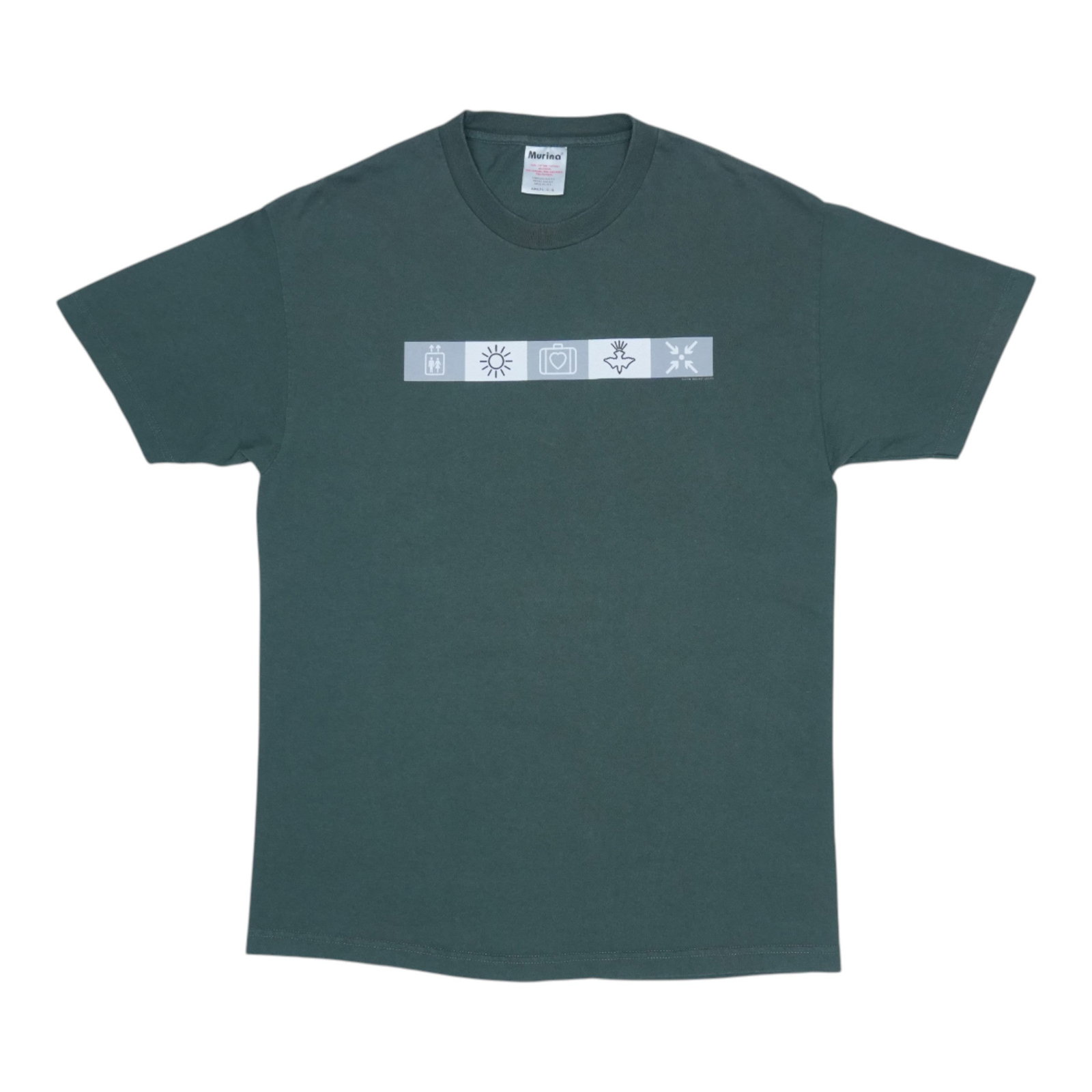 Vintage U2 Elevation Tour T Shirt 2001 Green Large (1 of 5)