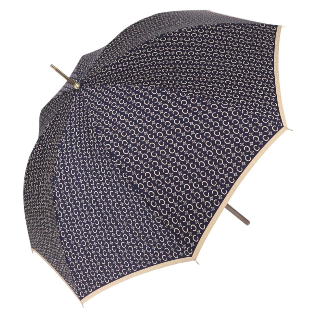 CELINE C Macadam Nylon Umbrella White Gold 193721M (1 of 14)