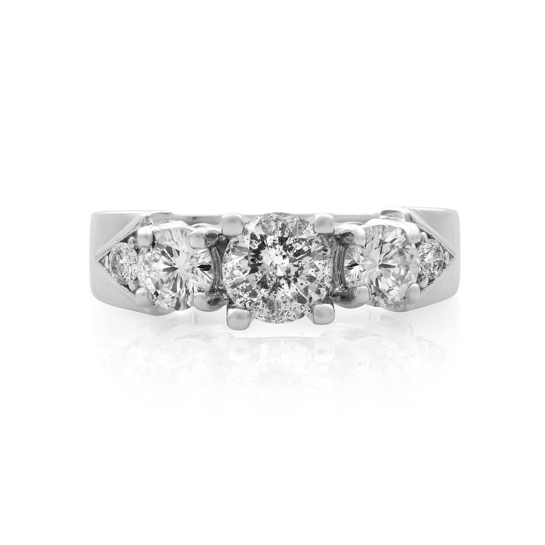 Rachel Koen 1.00ct Round Diamond Engagement Ring 18K White Gold Size 5.5: Rachel Koen 1.00ct Round Diamond Engagement Ring 18K White Gold Size 5.5 Celebrate your love with this exquisite Rachel Koen Round Cut Diamond Engagement Ring, meticulously crafted in 18K white gold. 