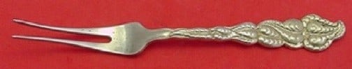 Tiffany and Co Ailanthus Sterling Silver 2-Tine Fruit Fork 6 Inch: Tiffany and Co Ailanthus Sterling Silver 2-Tine Fruit Fork 6 Inch This exquisite Ailanthus fruit fork by Tiffany and Co. exemplifies elegant design and craftsmanship. Made from high-quality sterling s