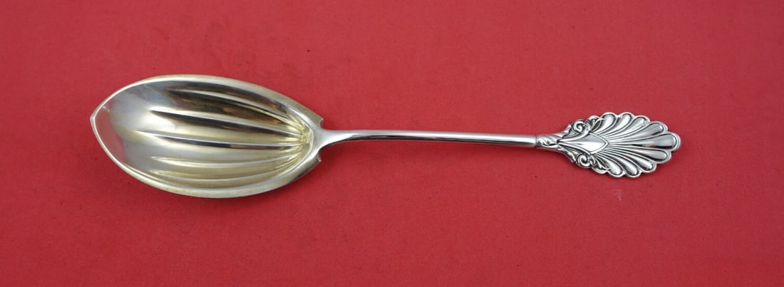 Grecian Preserve Spoon by Gorham Sterling Silver 7" Fluted Bowl (1 of 2)