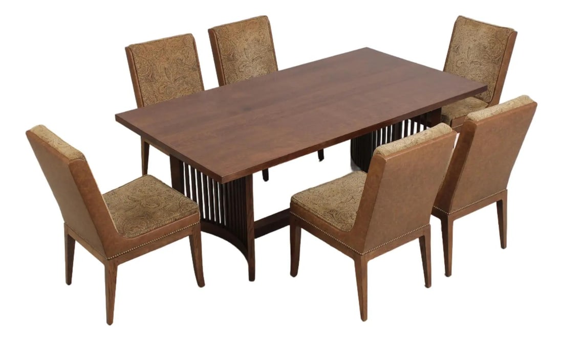 Stickley Park Slope dining set table and shelter chairs (1 of 10)