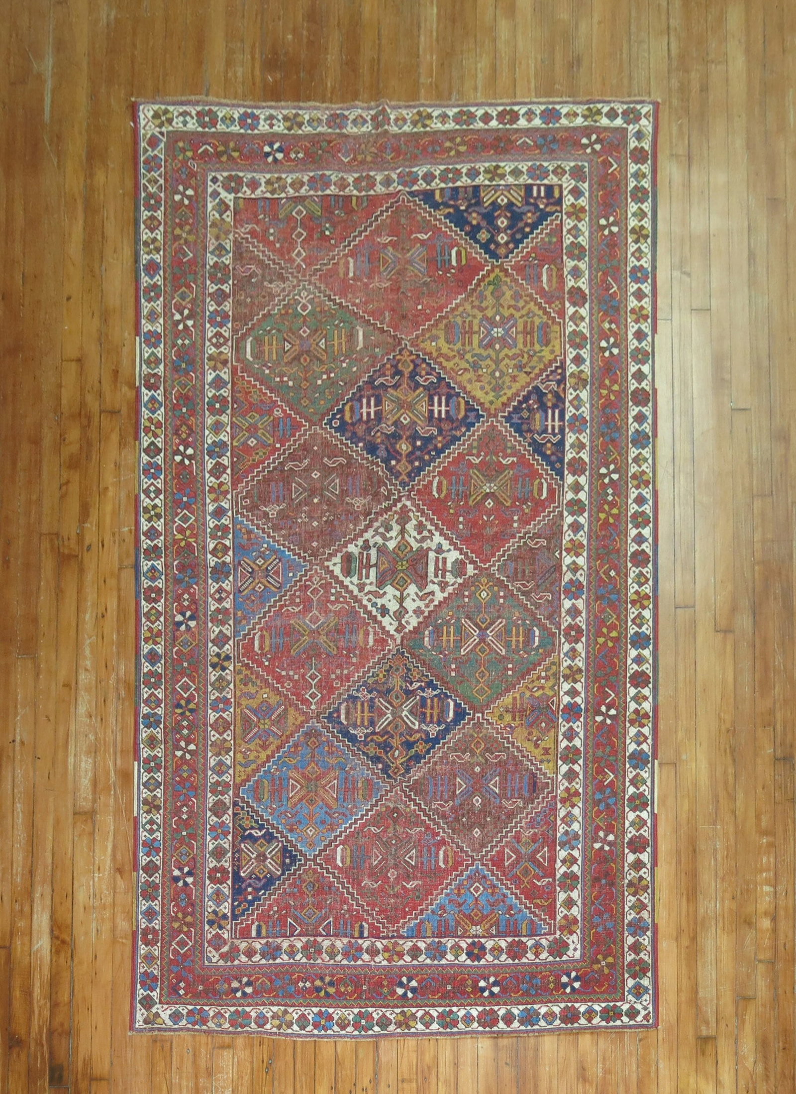 5' x 8' 6" Persian Afshar Accent Rug Geometric Pattern (1 of 7)