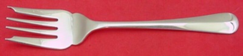 C J Vander Queen Anne Sterling Silver Salad Fork 6 7/8 in: C J Vander Queen Anne Sterling Silver Salad Fork 6 7/8 in This exquisite salad fork is crafted in sterling silver and features the elegant Queen Anne pattern by C J Vander. With a length of 6 7/8 inch