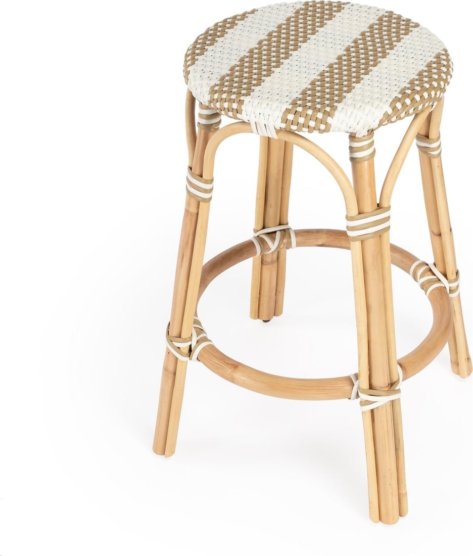 Butler Coastal Rattan Counter Stool Natural Rattan 24H (1 of 7)