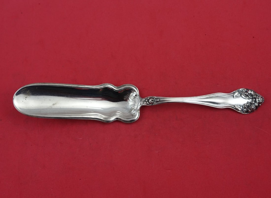 Watson Wedding Rose Sterling Silver Jelly Cake Server 7 5/8": Watson Wedding Rose Sterling Silver Jelly Cake Server 7 5/8" This exquisite jelly cake server features the elegant Wedding Rose pattern by Watson, crafted from high-quality sterling silver (.925). Mea