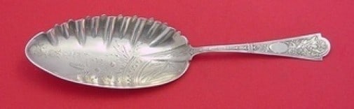 Shiebler Cupid Sterling Silver Fish Server 9 3/8 Inch Serving Piece: Shiebler Cupid Sterling Silver Fish Server 9 3/8 Inch Serving Piece This exquisite fish server from the Cupid pattern by Shiebler is crafted from high-quality sterling silver. Measuring 9 3/8 inches, 