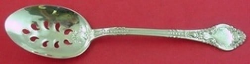 Wendell Athenia Sterling Silver Pierced Serving Spoon 7 3/4 Inch (1 of 1)