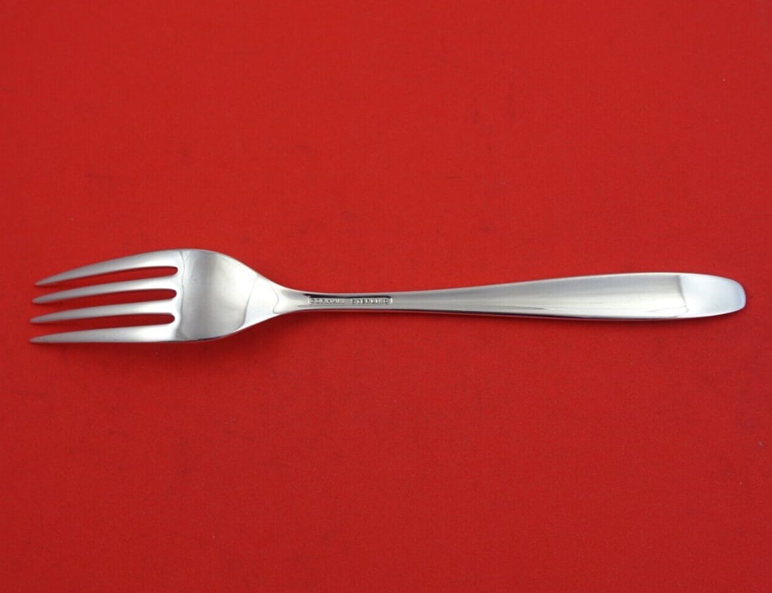 Gorham Willow Sterling Silver Fork 7.5 Inch Flatware - 2