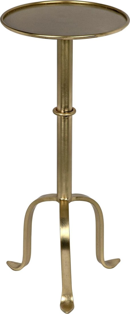 Tini Brass Industrial Style Side Table 24H x 10W x 10D (1 of 7)