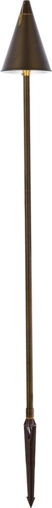 Elegant Victorian Pathway Light Brass 61in G4 Outdoor (1 of 1)