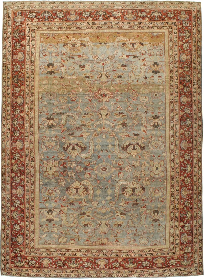 9' 3" x 13' Early 20th Century Persian Mahal Room Rug (1 of 7)