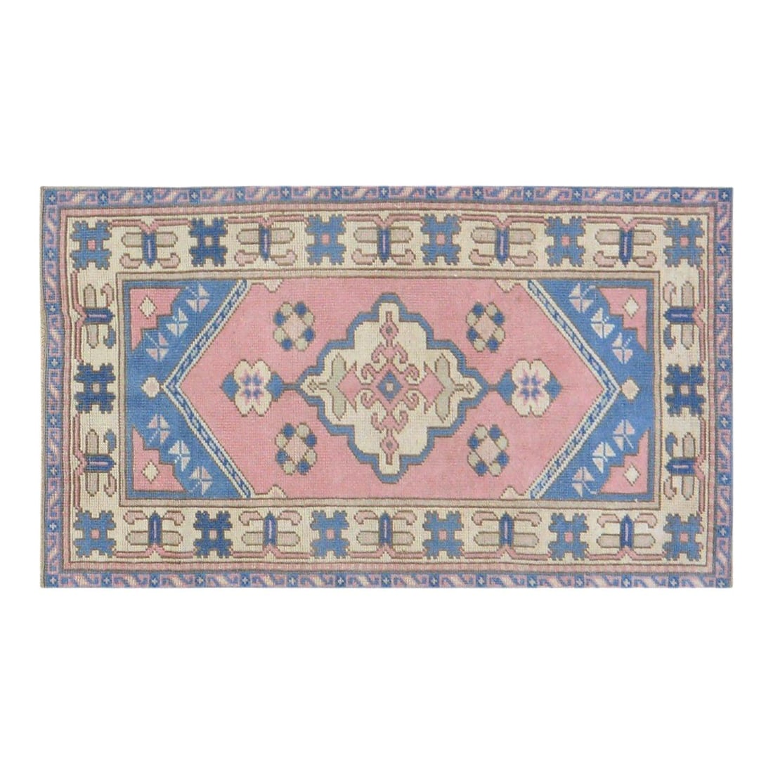Handmade Wool Anatolian Area Rug 2'5'' x 4'1'' Vintage Turkish Carpet: Handmade Wool Anatolian Area Rug 2'5'' x 4'1'' Vintage Turkish Carpet This vintage Turkish Anatolian rug is hand-knotted from wool using traditional techniques, blending timeless craftsmanship with a 
