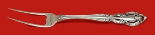 Gorham Baronial New Sterling Silver Serving Fork 7.5 Inch Custom Made: Gorham Baronial New Sterling Silver Serving Fork 7.5 Inch Custom Made This exquisite serving fork is a custom-made piece from Gorham's Baronial New pattern, crafted in sterling silver. Measuring 7 1/2