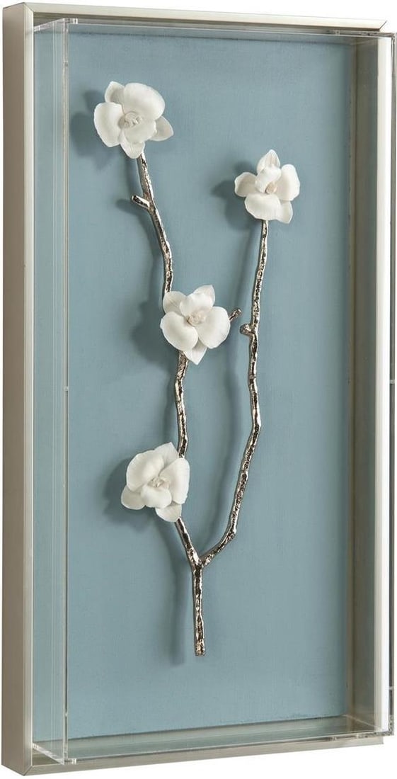Chinoiserie Silver Wall Art by John-Richard 25H 13W 4D (1 of 1)