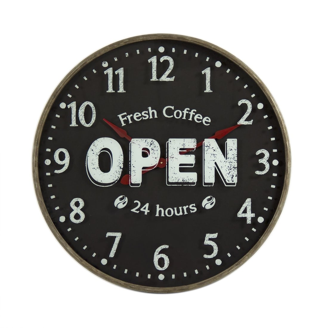 Zentique Elegant Iron Wall Clock Transitional Style Polished Finish (1 of 3)