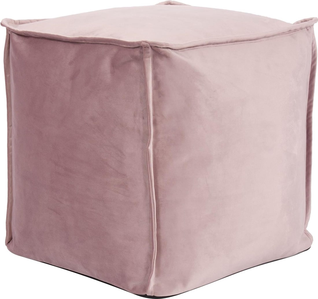 Howard Elliott Bella Square Pink Pouf Ottoman 18H 20W 20D: Howard Elliott Bella Square Pink Pouf Ottoman 18H 20W 20D Enhance your living space with this Traditional Square Pouf Ottoman in a lovely pink finish. This versatile piece serves as both a stylish acc