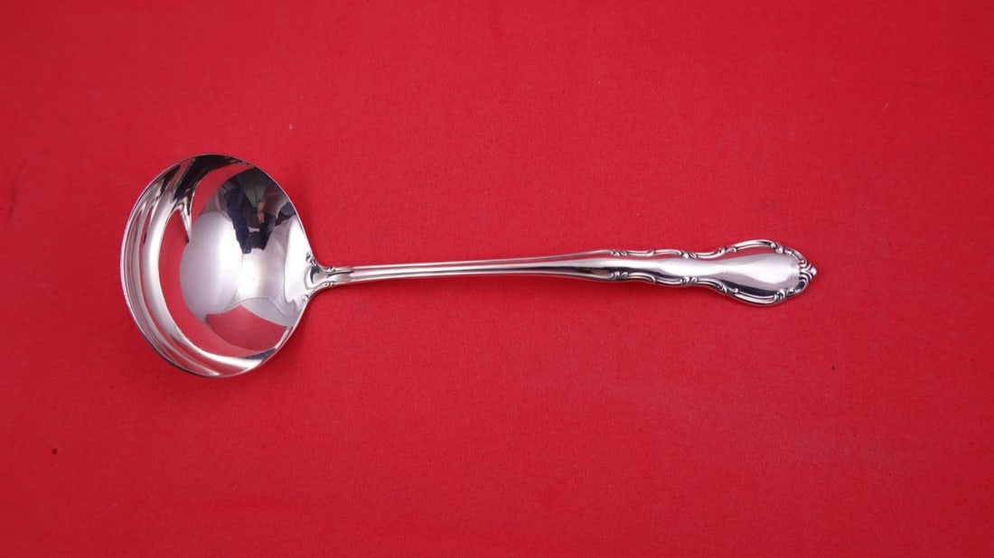 Gorham Andante Sterling Silver Ladle for Gravy 6 1/2": Gorham Andante Sterling Silver Ladle for Gravy 6 1/2" Sterling silver gravy ladle in the Andante pattern by Gorham. This post-1940 piece is made in the United States, is not monogrammed, and is in exc