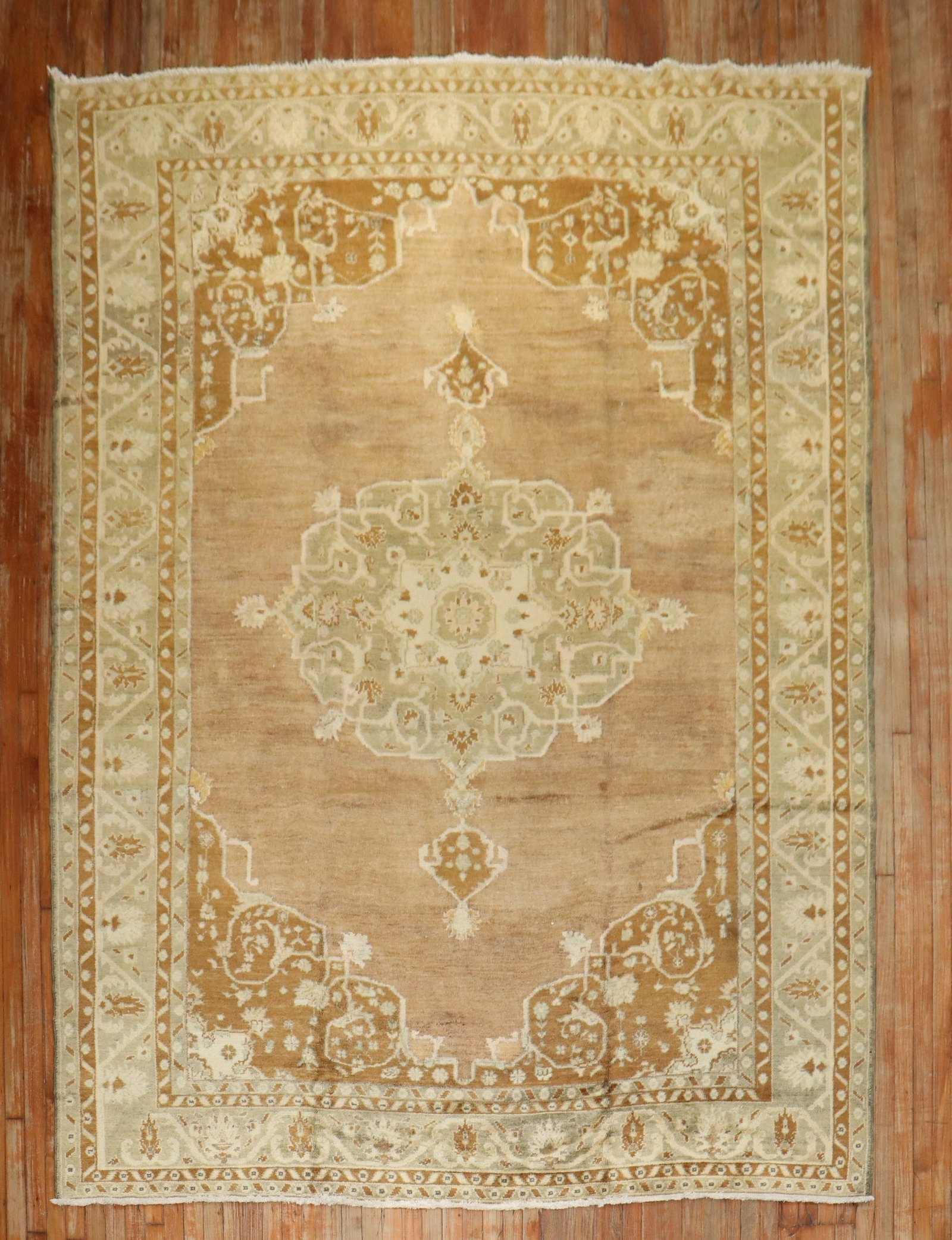 7' 11" x 11' 6" Mid-20th Century Kars Room Rug: 7' 11" x 11' 6" Mid-20th Century Kars Room Rug Vintage Turkish Kars room rug in brown and green tones, dating to the mid-20th century. This pre-owned piece features the traditional Kars style and is s