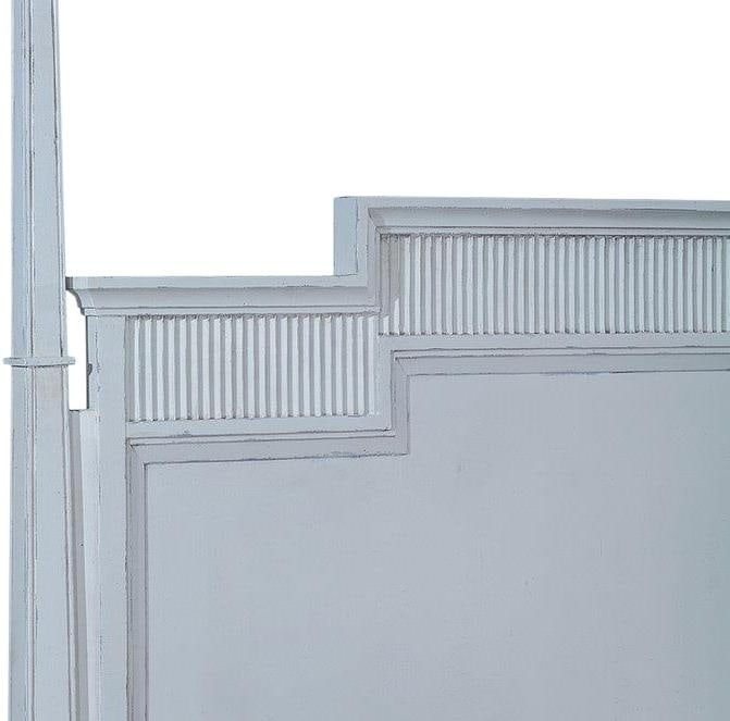 Transitional Camelot King Bed in White Solid Mango: Transitional Camelot King Bed in White Solid Mango Introducing the Transitional Camelot Bed, an exquisite piece that brings elegance and timeless style to your bedroom. Crafted from solid mango wood, 