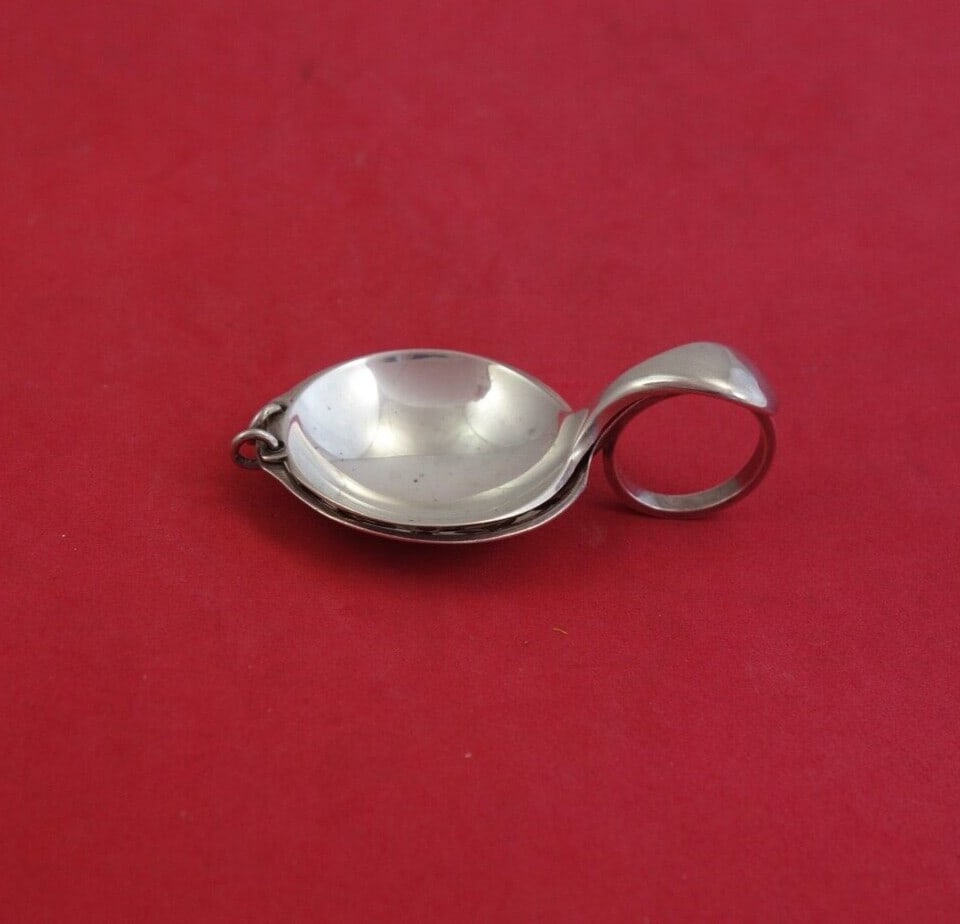 Windsor by Lunt Sterling Silver Tea Caddy Spoon Double Attached 2 7/8" (1 of 3)