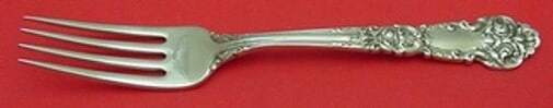 Reed and Barton French Renaissance Sterling Silver Dinner Fork 7 7/8 inches: Reed and Barton French Renaissance Sterling Silver Dinner Fork 7 7/8 inches Experience the elegance of the French Renaissance pattern with this exquisite sterling silver dinner fork by Reed and Barton