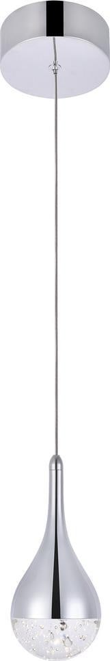 Elegant Lighting Chrome LED Ceiling Fixture 1-Light Adjustable 3000K (1 of 1)