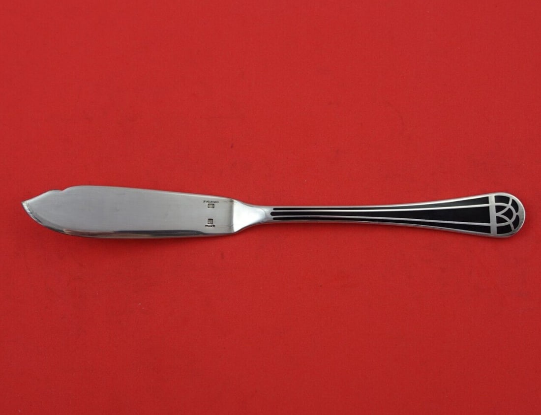Christofle Talisman Black Silverplate Fish Knife 7 3/4" by Bernard Yot (1 of 3)