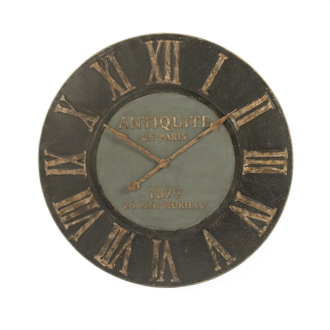 Zentique Ebony Wall Clock 36.50in English Traditional Decor (1 of 3)