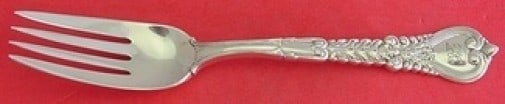 Tiffany & Co. Florentine Sterling Silver 4-Tine Pastry Fork 6 Inch: Tiffany & Co. Florentine Sterling Silver 4-Tine Pastry Fork 6 Inch This exquisite pastry fork, part of the Florentine pattern by Tiffany & Co., features a classic 4-tine design crafted from high-quali