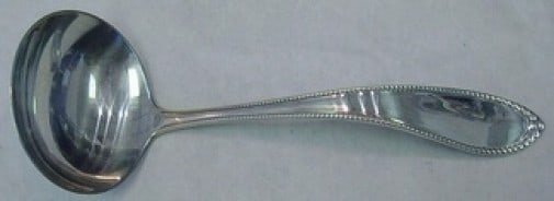 Gorham Virginia Sterling Silver Gravy Ladle 6 5/8 inches: Gorham Virginia Sterling Silver Gravy Ladle 6 5/8 inches This exquisite gravy ladle from the Virginia pattern by Gorham is crafted from high-quality sterling silver. Measuring 6 5/8 inches, it showcas