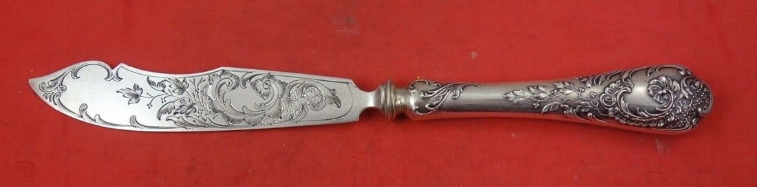 Bruckmann & Sohne Model 150 .800 Silver Fish Knife 8 Inch (1 of 2)