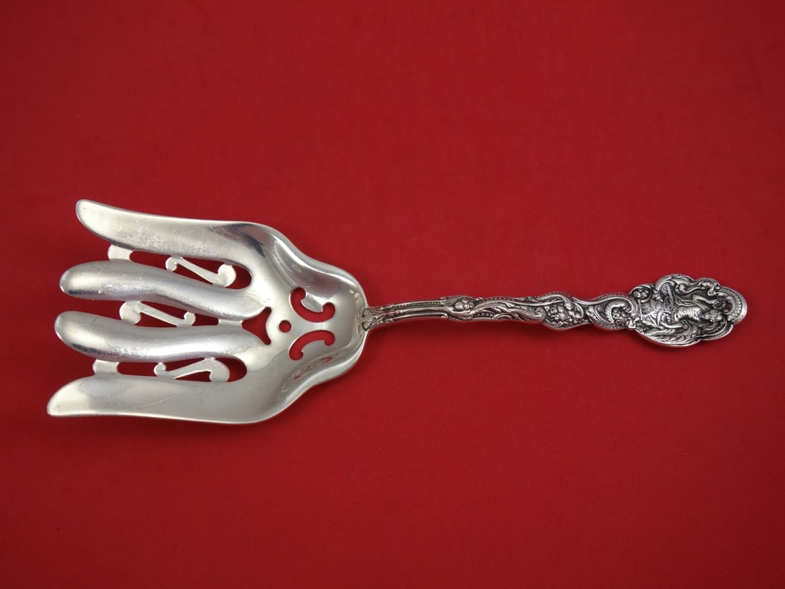 Gorham Versailles Sterling Silver 9 Inch Pierced Asparagus Fork: Gorham Versailles Sterling Silver 9 Inch Pierced Asparagus Fork This exquisite 9" asparagus fork is crafted from sterling silver and features the elegant Versailles pattern by Gorham. Dating back to t