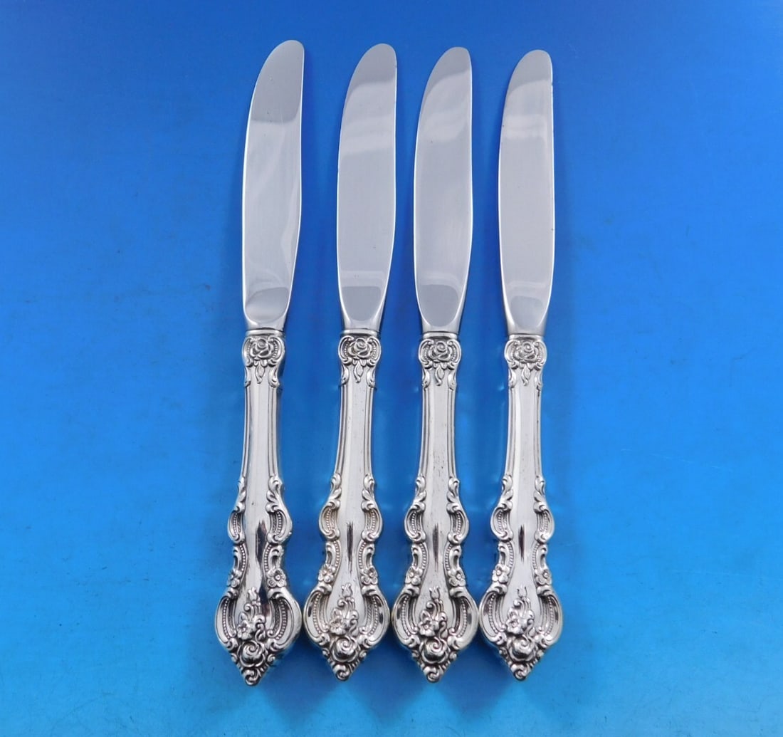 Towle El Grandee Sterling Silver Butter Spreader Set of 4 Modern 6 3/4 in: Towle El Grandee Sterling Silver Butter Spreader Set of 4 Modern 6 3/4 in Enhance your dining experience with this exquisite set of four butter spreaders from the El Grandee pattern by Towle. Crafted 