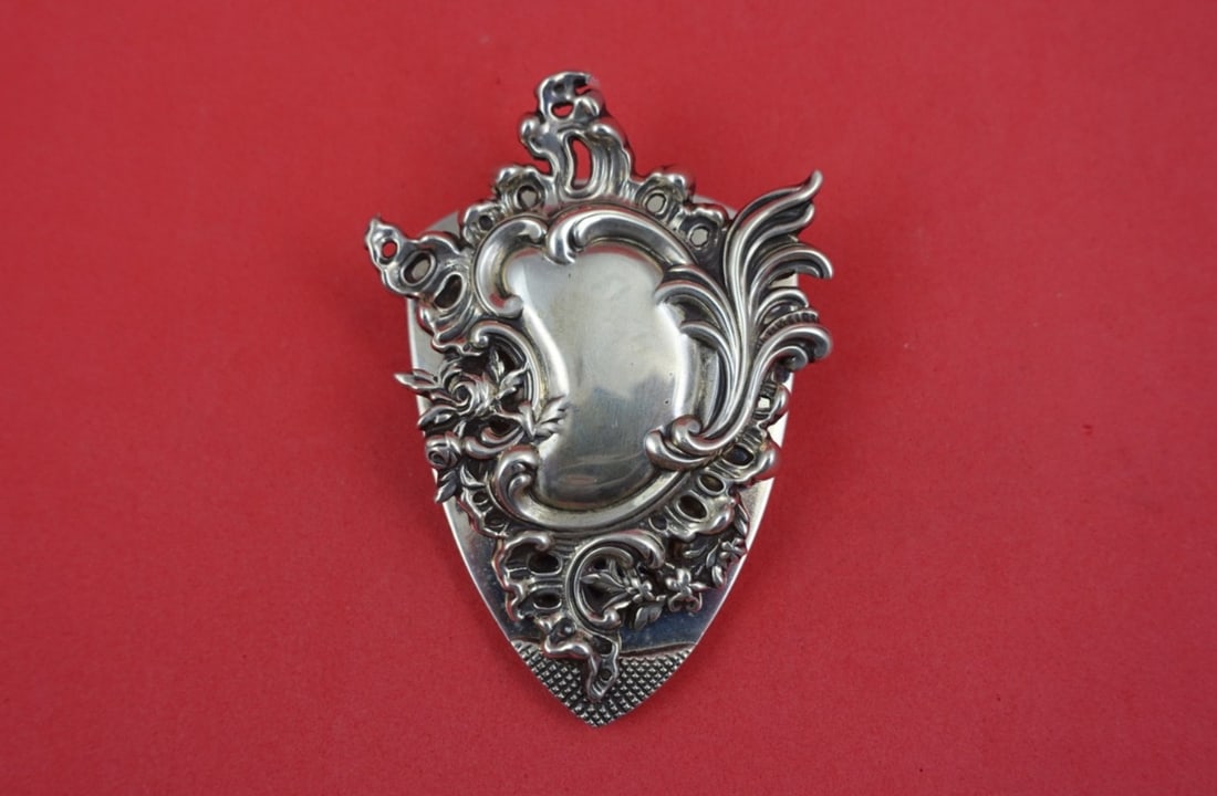 Sterling Silver Paper Clip Louvre Pattern by Shiebler 2.0ozt 2 1/4 x 3 1/4 Inches (1 of 2)