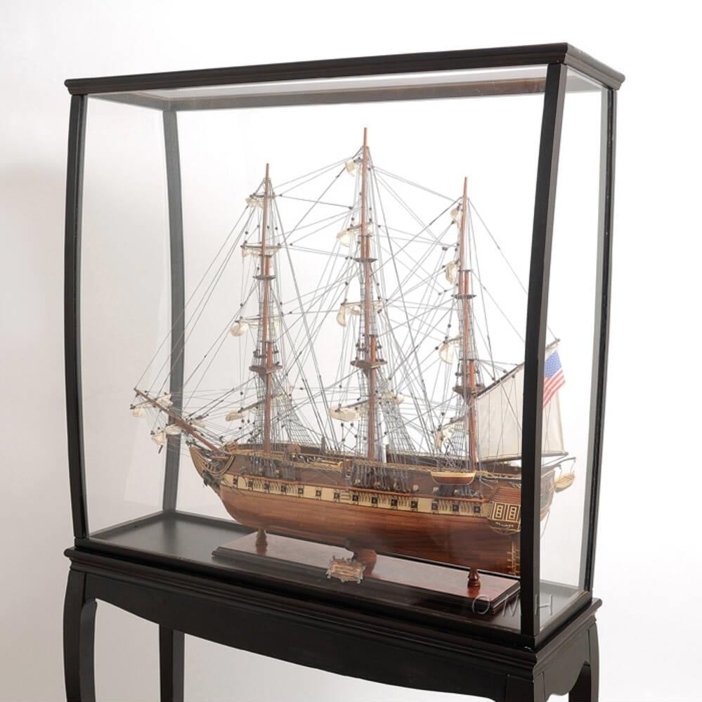 Victorian Mahogany Display Case for Tall Ship Models (1 of 7)