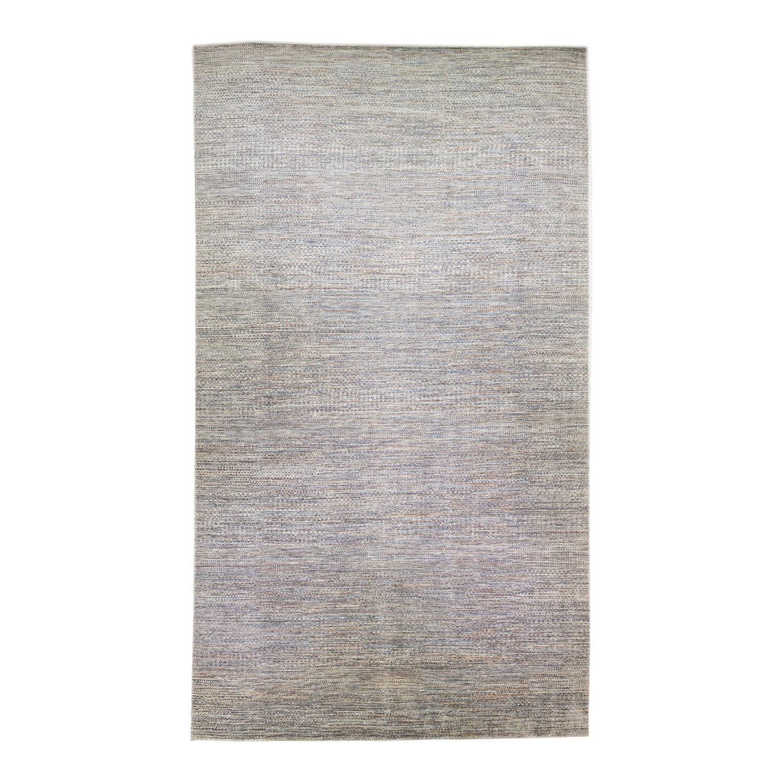 Oversized Gray Savannah Handmade Wool Rug with Geometric Pattern 13'8 x 24'1 (1 of 8)