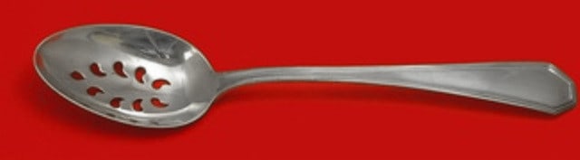 Dominick and Haff Queen Anne Plain Sterling Silver Slotted Serving Spoon (1 of 1)