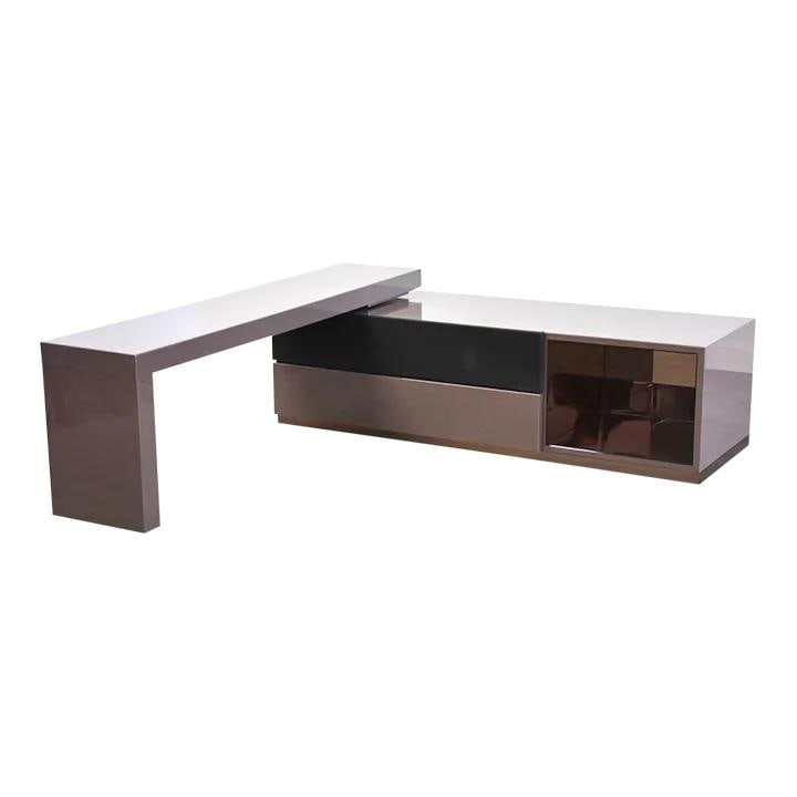 1980s Roche Bobois Purple Swivel TV Console Credenza (1 of 9)