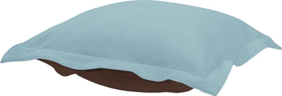 Howard Elliott Blue Sterling Breeze Ottoman Cover 24 Inch (1 of 1)