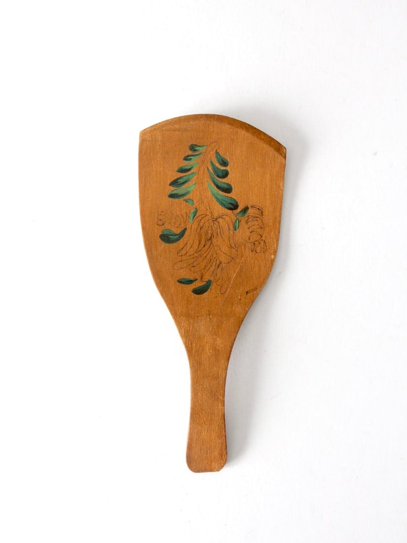Hand-Painted Pennsylvania Dutch Wooden Butter Paddle with Tulip Motif (1 of 10)