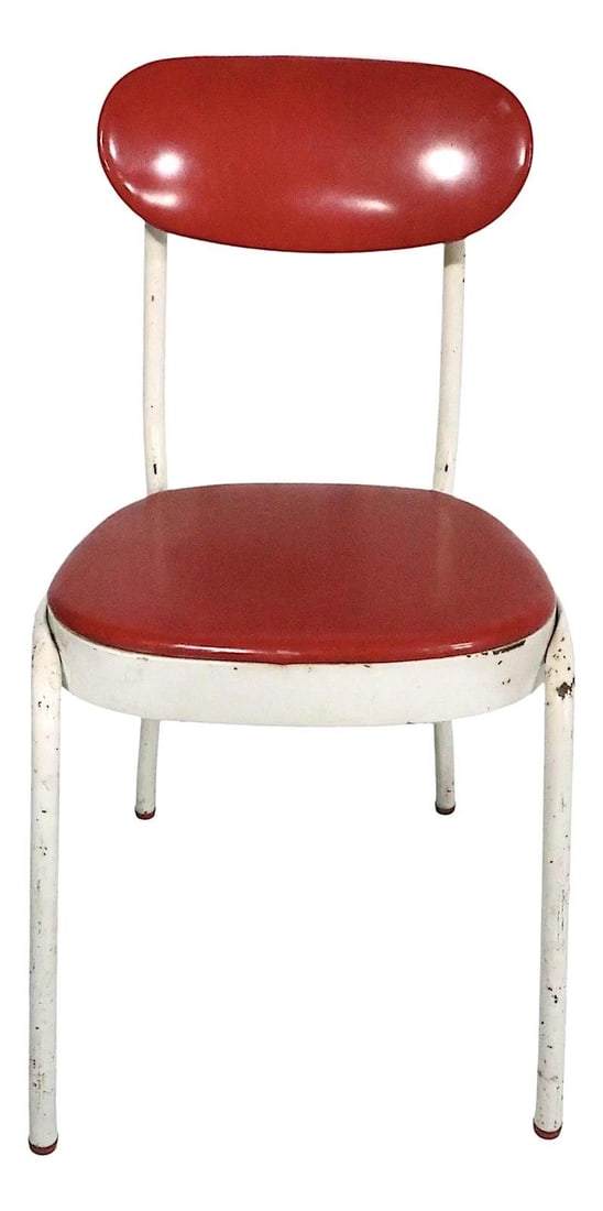 Mid Century Westinghouse Cosco Mangle Chair Red Adjustable Back 1950s (1 of 10)