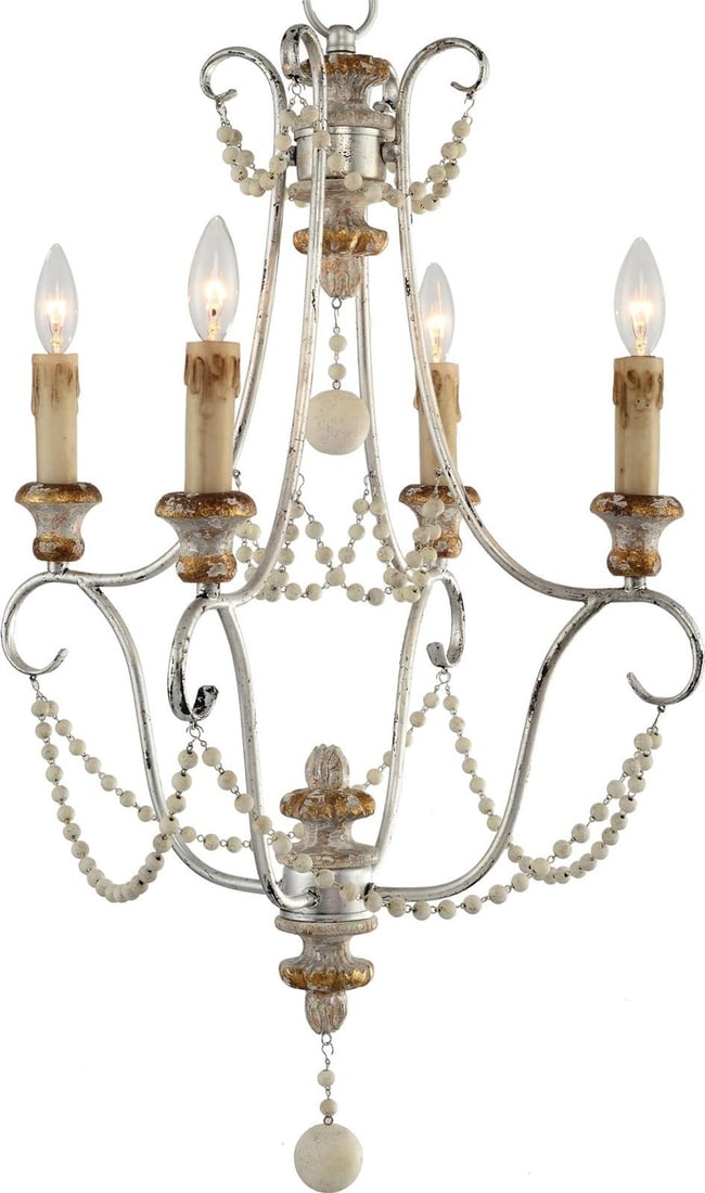 Venezia Terracotta Chandelier Rococo Style 4-Light UL-Listed: Venezia Terracotta Chandelier Rococo Style 4-Light UL-Listed Illuminate your space with the classic beauty of the Venezia chandelier, designed in a vintage Rococo style. This elegant lighting fixture 