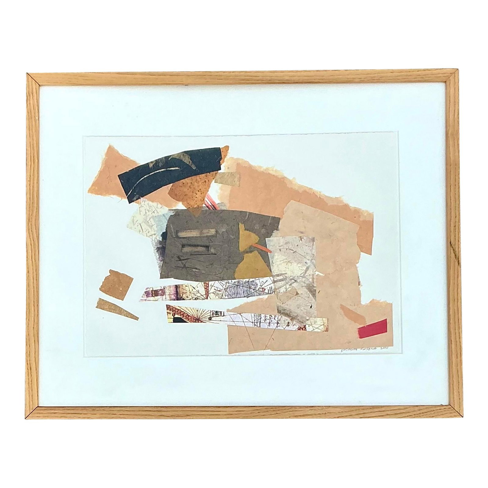 Unique Vintage Boho Collage Artwork 21 x 17 in (1 of 5)