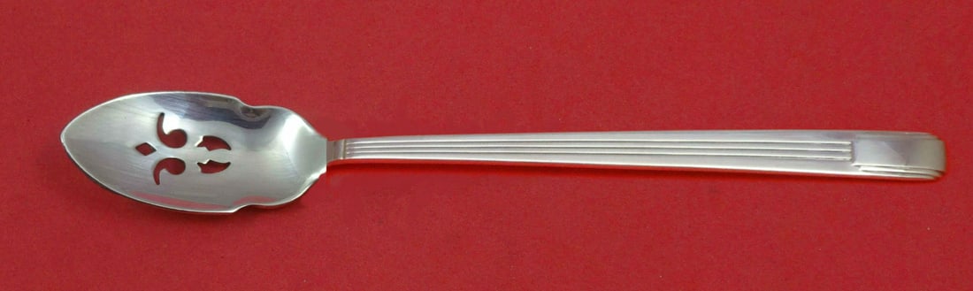Tiffany & Co Century Sterling Silver Olive Spoon Custom Pierced 7.5": Tiffany & Co Century Sterling Silver Olive Spoon Custom Pierced 7.5" This exquisite serving spoon is a custom-made olive spoon from the prestigious Century pattern by Tiffany & Co. Crafted from high-q